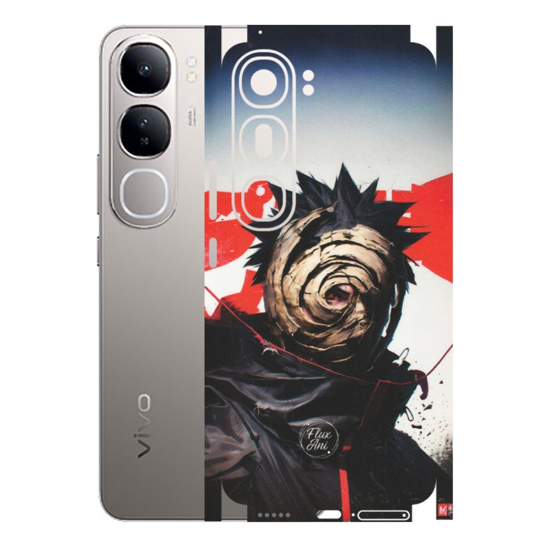 VIVO Z/V/X/T/U/S Series Phone Skins (All Models) - Obito Uchiha Cool Anime - Matte Finish (M-134) Vivo V40 Lite