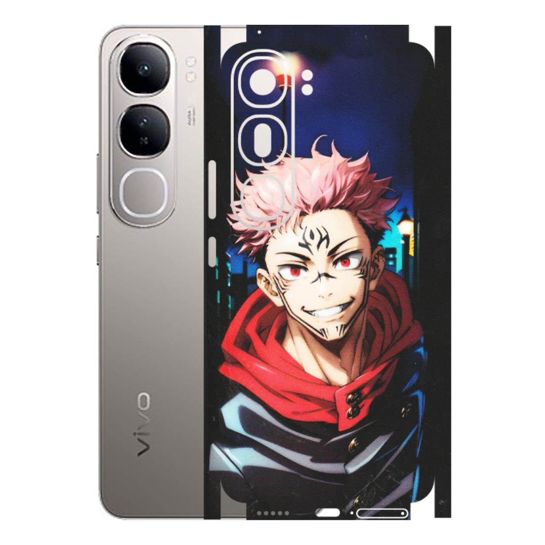 VIVO Z/V/X/T/U/S Series Phone Skins (All Models) - Yuji Itadori Funny Face Anime - Matte Finish (M-152) Vivo V40 Lite