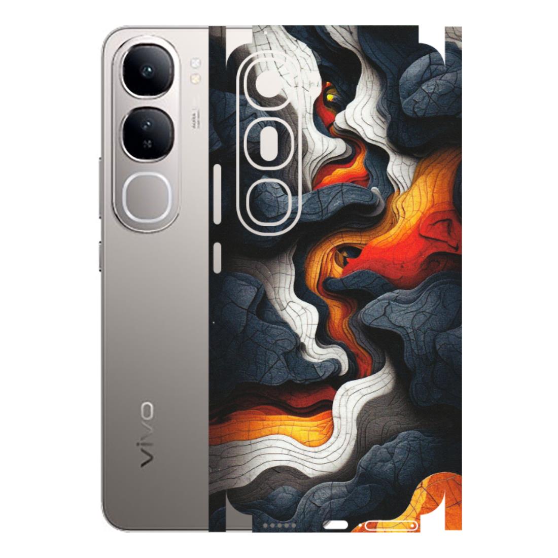 VIVO Z/V/X/T/U/S Series Phone Skins (All Models) - Abstract Volcanic Layers - Matte Finish (M-52) Vivo V40 Lite