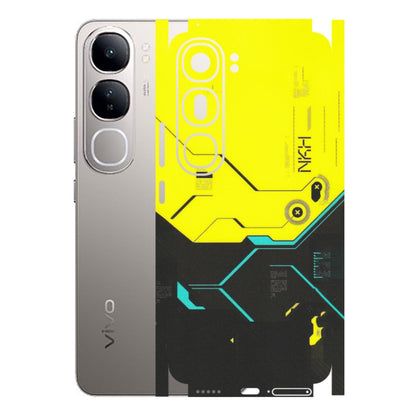 VIVO Z/V/X/T/U/S Series Phone Skins (All Models) - Black Yellow Technica - Matte Finish (M-53) Vivo V40 Lite