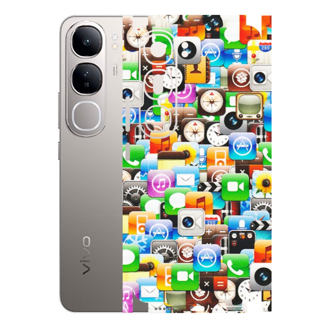 VIVO Z/V/X/T/U/S Series Phone Skins (All Models) - All Apple Icons - Matte Finish (M-93) Vivo V40 Lite