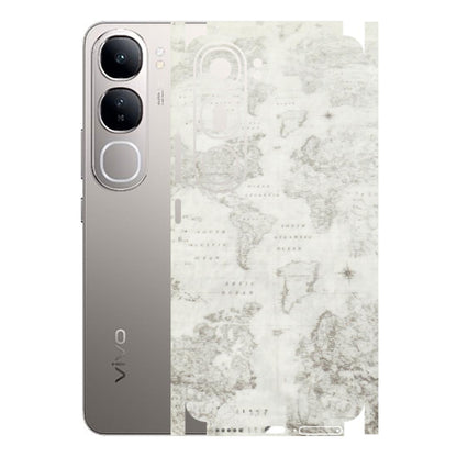 VIVO Z/V/X/T/U/S Series Phone Skins (All Models) - World Travel Map - Transparent Finish (T-04) Vivo V40 Lite
