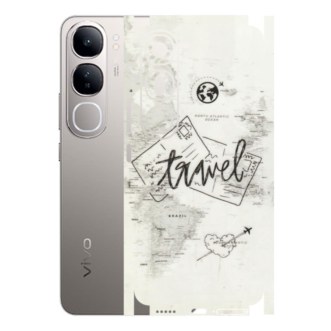 VIVO Z/V/X/T/U/S Series Phone Skins (All Models) - Travel Ticket - Transparent Finish (T-06) Vivo V40 Lite