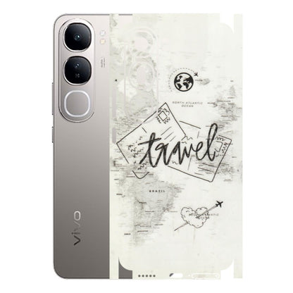 VIVO Z/V/X/T/U/S Series Phone Skins (All Models) - Travel Ticket - Transparent Finish (T-06) Vivo V40 Lite
