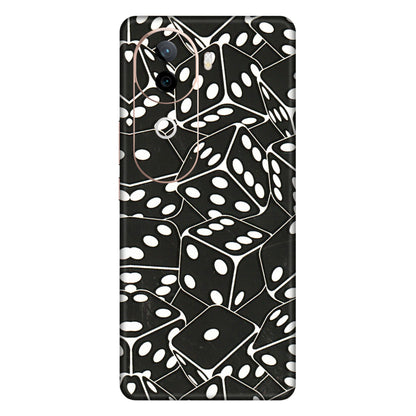 VIVO Z/V/X/T/U/S Series Phone Skins (All Models) - Big Black Dices - 3D Embossed Finish (L-106) Vivo V40E (5G)