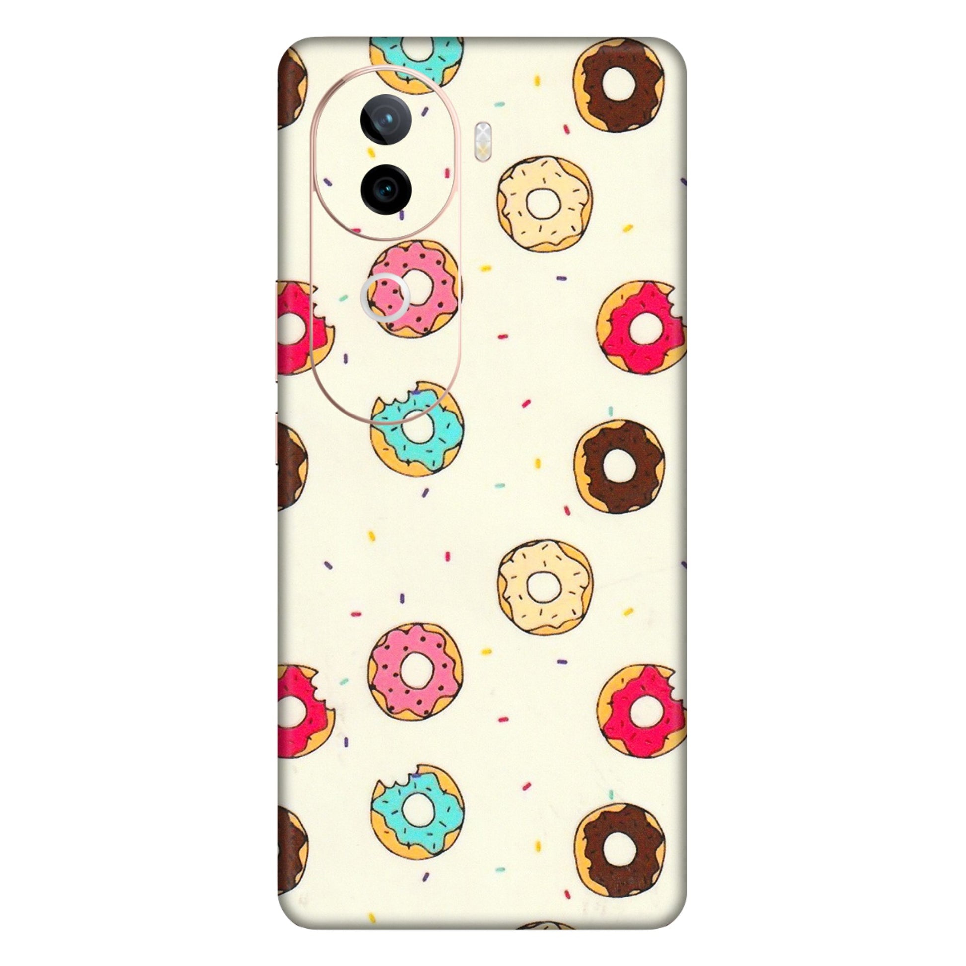 VIVO Z/V/X/T/U/S Series Phone Skins (All Models) - Mini Donuts Doodle Art - 3D Embossed Finish (L-122) Vivo V40E (5G)