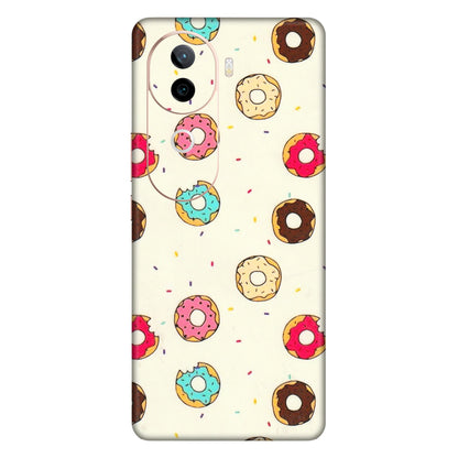 VIVO Z/V/X/T/U/S Series Phone Skins (All Models) - Mini Donuts Doodle Art - 3D Embossed Finish (L-122) Vivo V40E (5G)