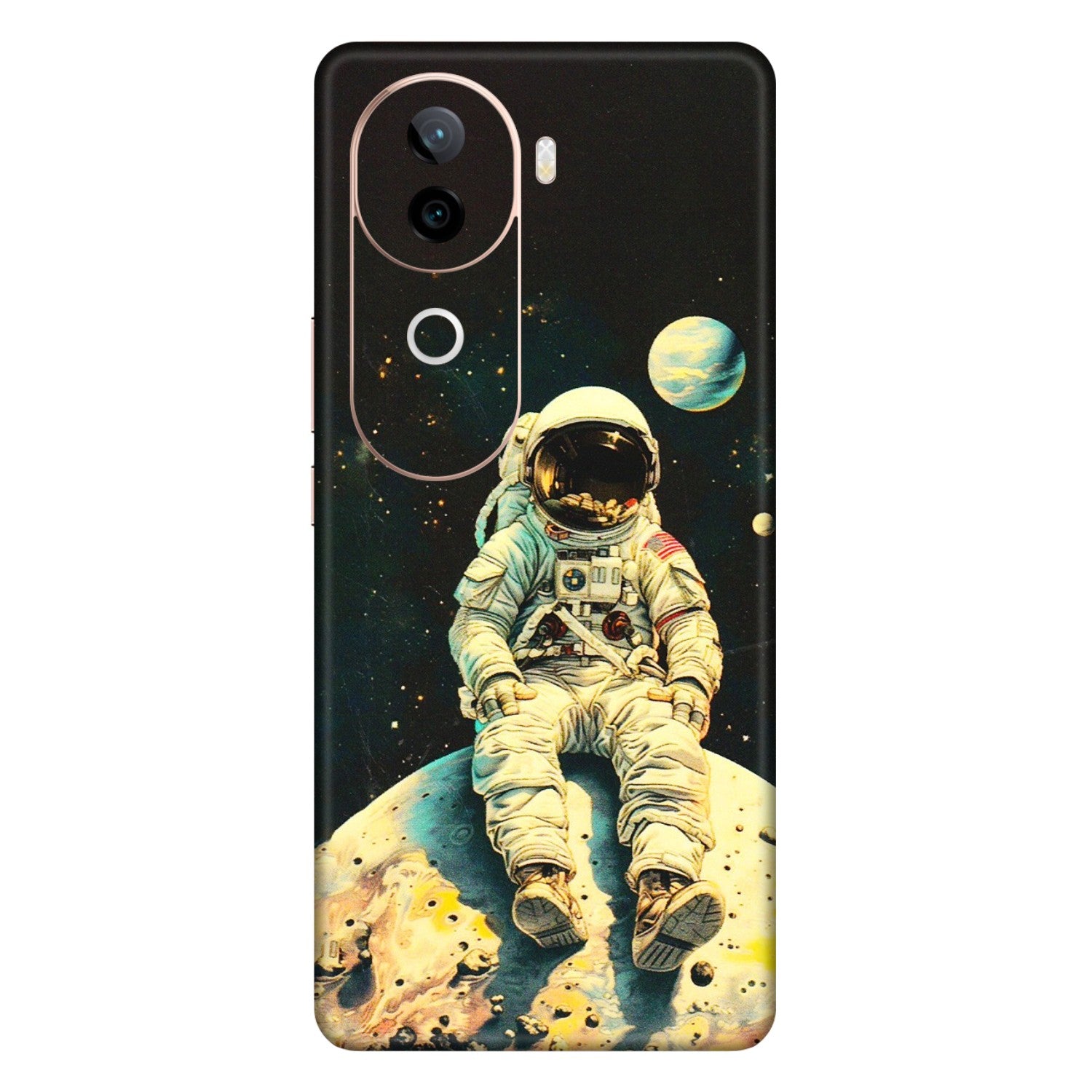 VIVO Z/V/X/T/U/S Series Phone Skins (All Models) - Astronaut in Space - 3D Embossed Finish (L-16) Vivo V40E (5G)