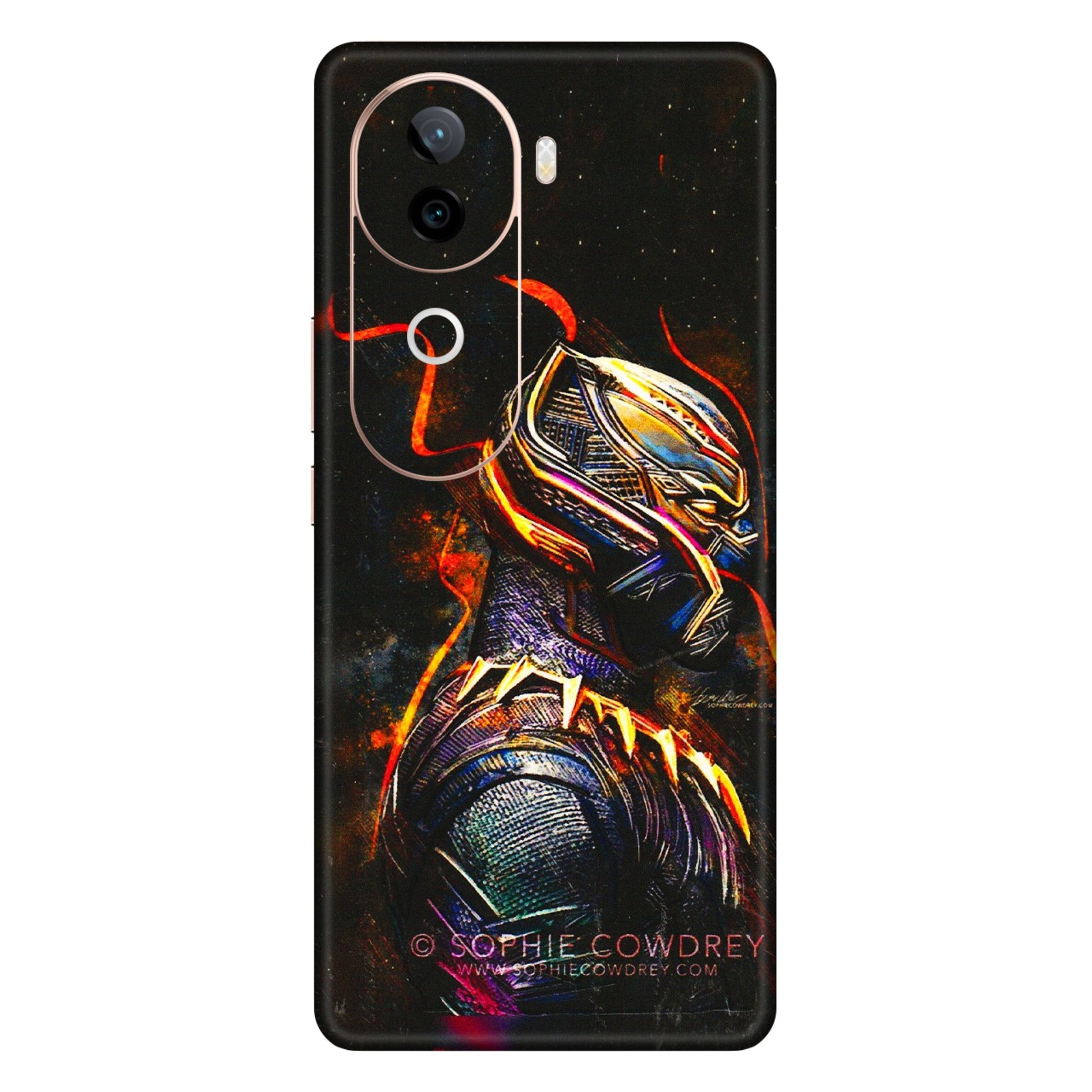 VIVO Z/V/X/T/U/S Series Phone Skins (All Models) - Black Panther - 3D Embossed Finish (L-190) Vivo V40E (5G)