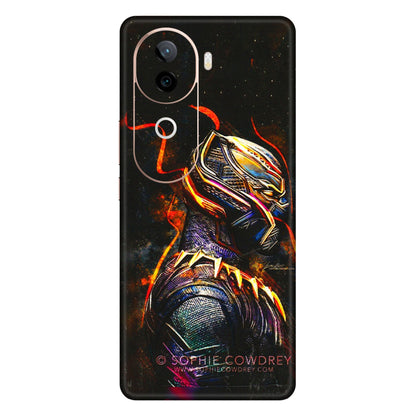 VIVO Z/V/X/T/U/S Series Phone Skins (All Models) - Black Panther - 3D Embossed Finish (L-190) Vivo V40E (5G)
