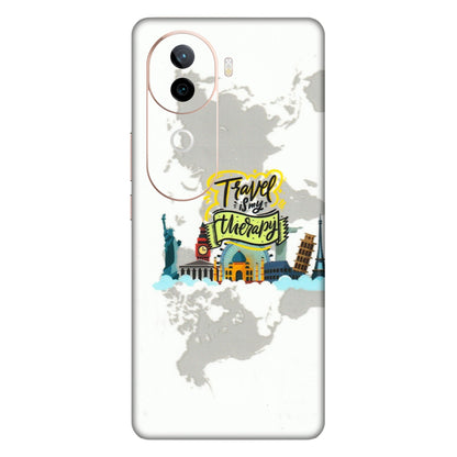 VIVO Z/V/X/T/U/S Series Phone Skins (All Models) - Travel Therapy - 3D Embossed Finish (L-199) Vivo V40E (5G)