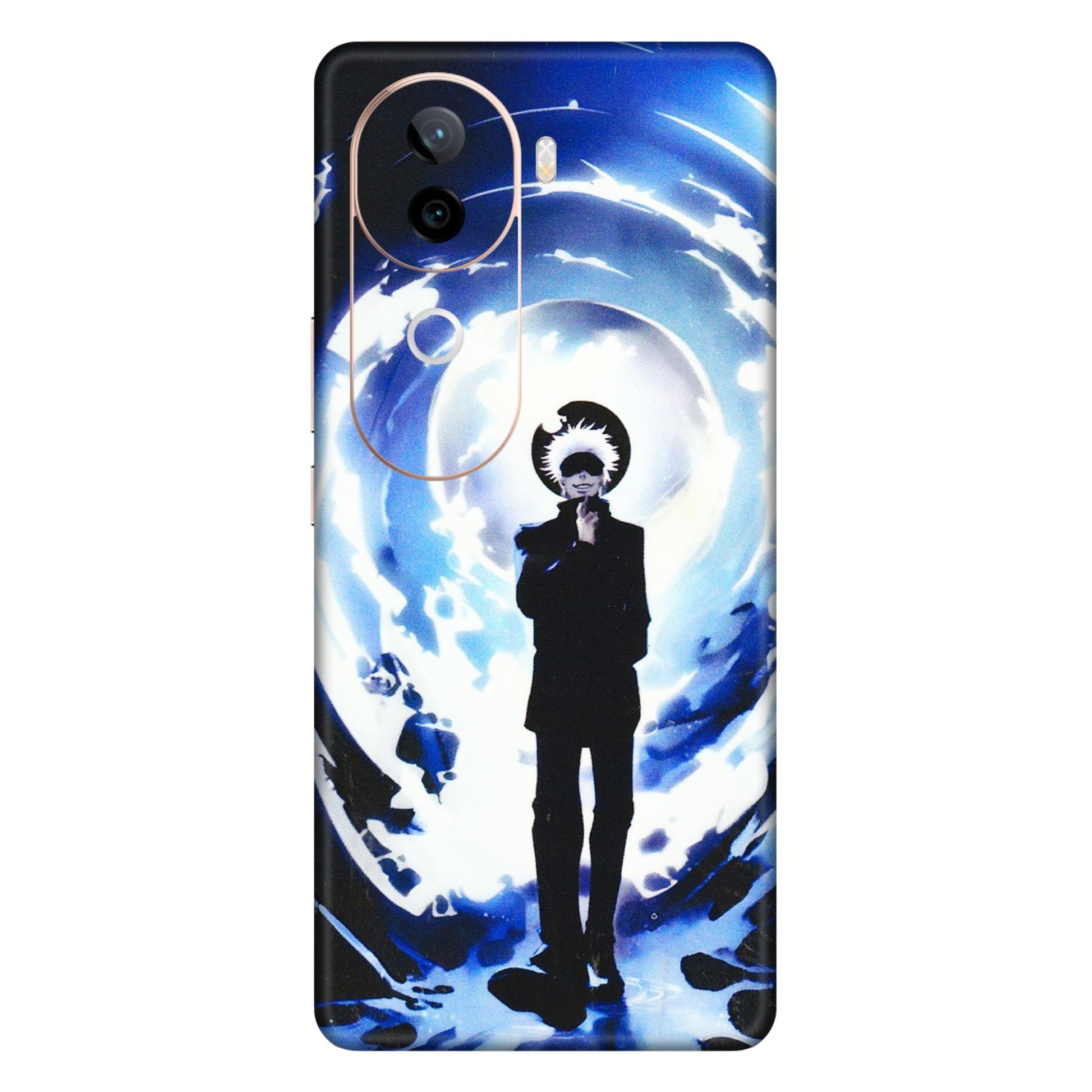 VIVO Z/V/X/T/U/S Series Phone Skins (All Models) - Satoru Gojo Dark Blue - 3D Embossed Finish (L-235) Vivo V40E (5G)