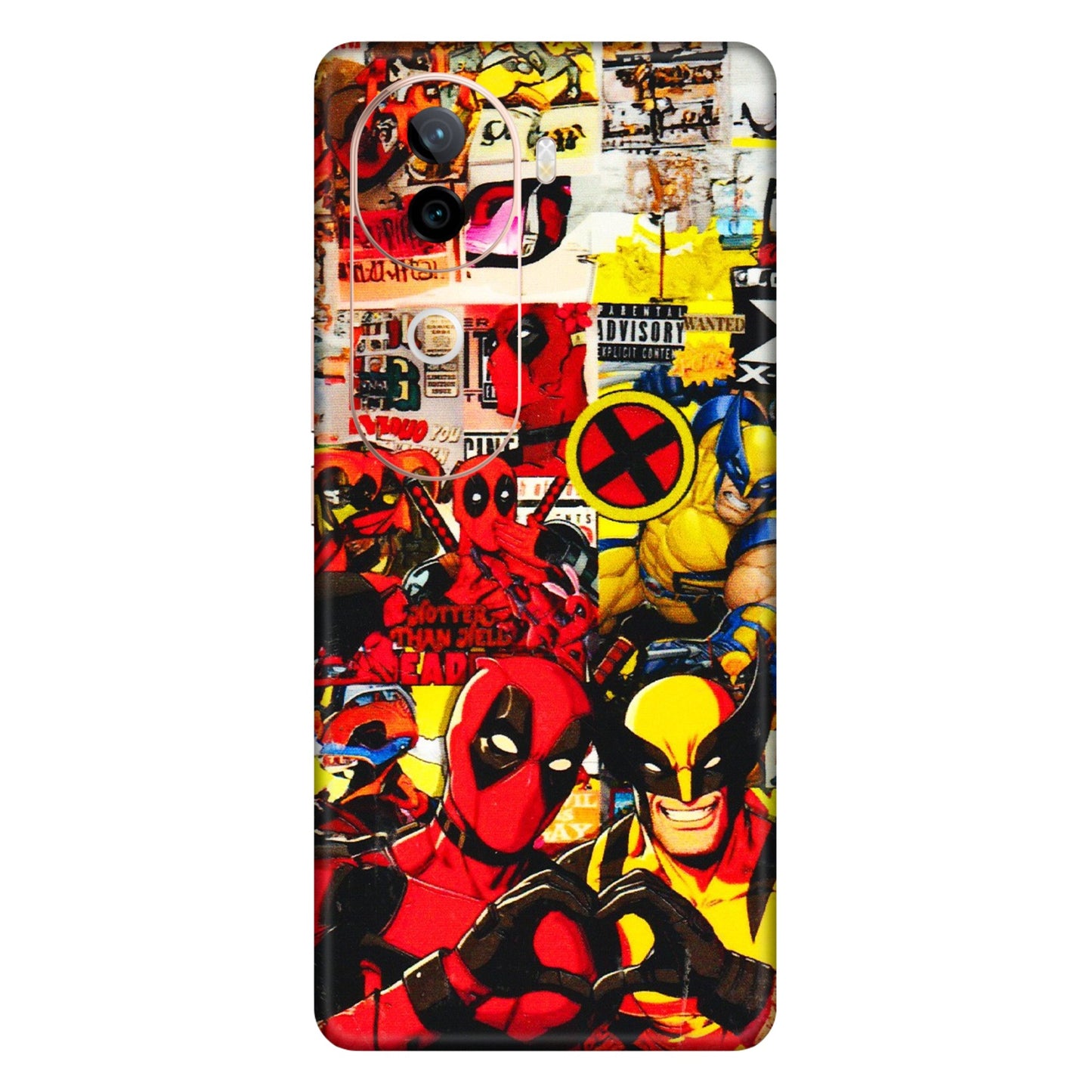 VIVO Z/V/X/T/U/S Series Phone Skins (All Models) - Spidy Wolverine - 3D Embossed Finish (L-310) Vivo V40E (5G)