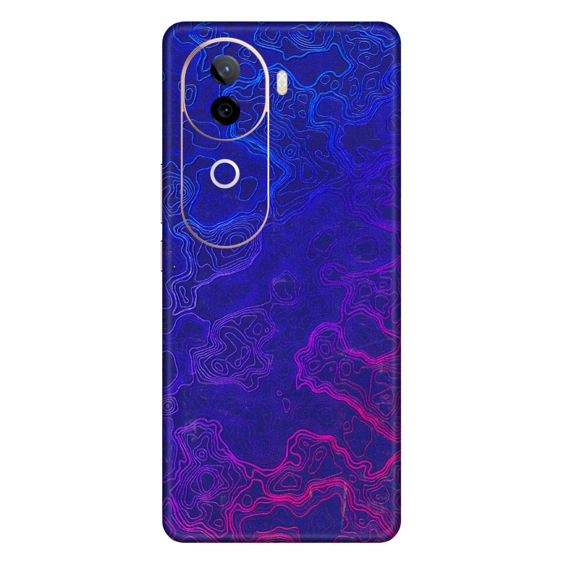 VIVO Z/V/X/T/U/S Series Phone Skins (All Models) - Purple Ripples Swirl - 3D Embossed Finish (L-314) Vivo V40E (5G)