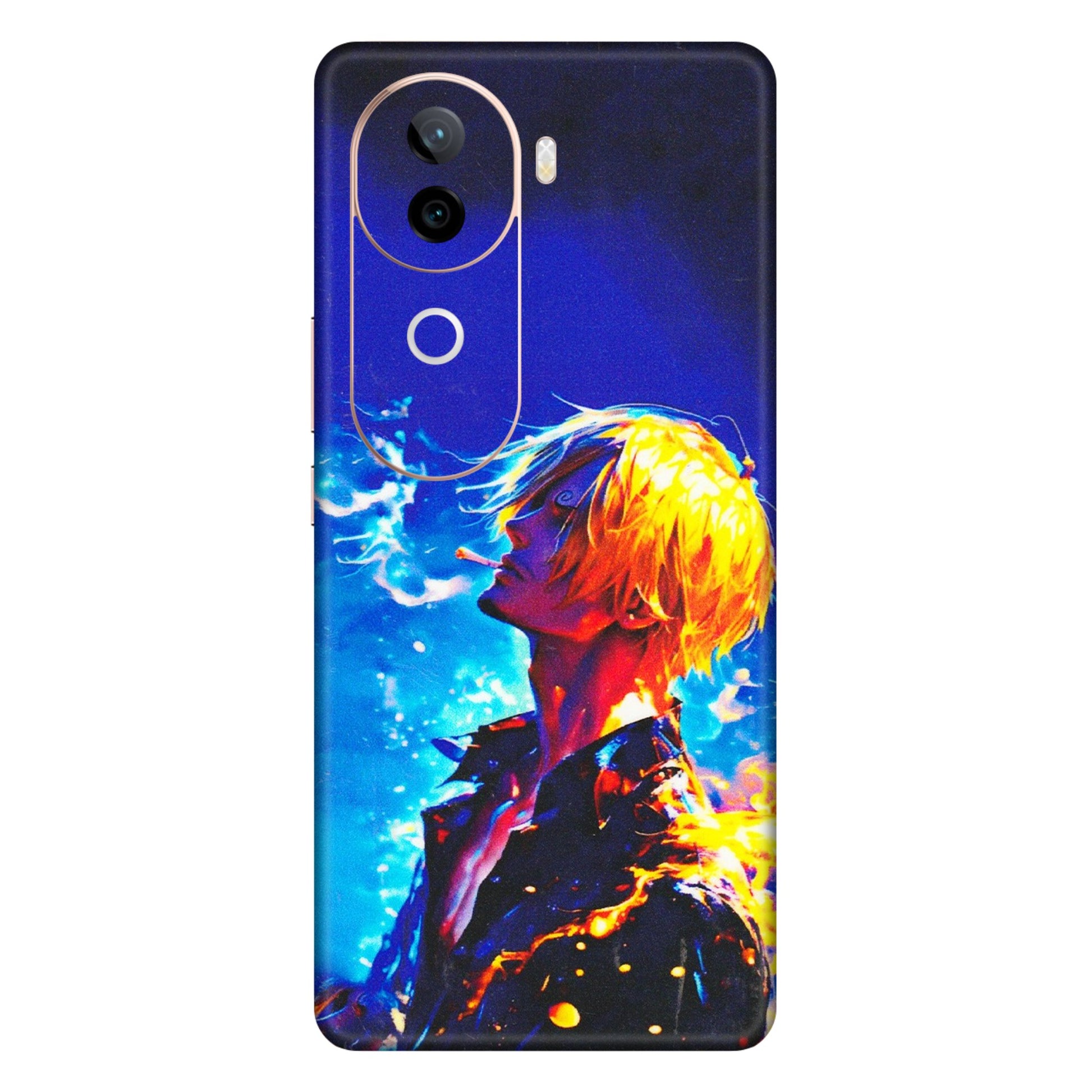 VIVO Z/V/X/T/U/S Series Phone Skins (All Models) - Sanji Vinsmoke One Piece - 3D Embossed Finish (L-319) Vivo V40E (5G)