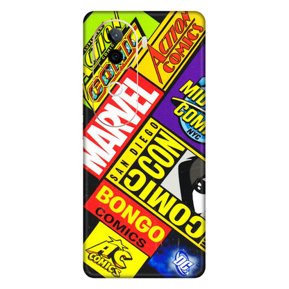 VIVO Z/V/X/T/U/S Series Phone Skins (All Models) - Bongo Comic Con - 3D Embossed Finish (L-325) Vivo V40E (5G)