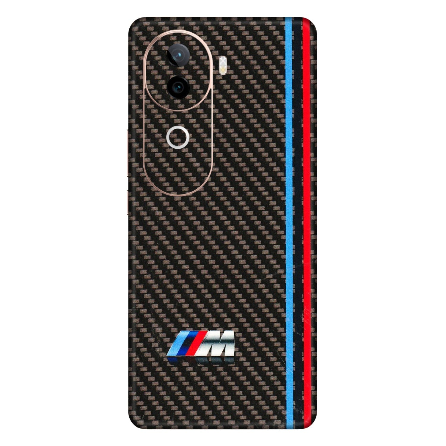 VIVO Z/V/X/T/U/S Series Phone Skins (All Models) - BM Carbon Fiber Feels - 3D Embossed Finish (L-38) Vivo V40E (5G)