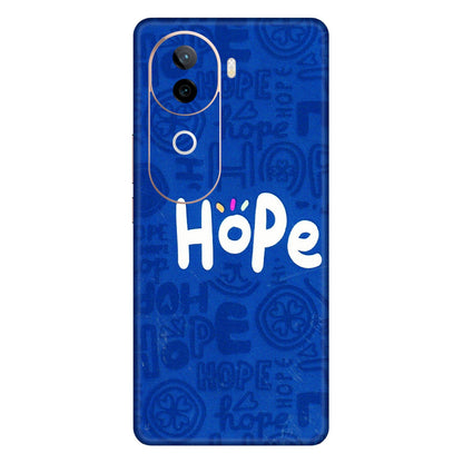 VIVO Z/V/X/T/U/S Series Phone Skins (All Models) - Hope Doodles Blue - 3D Embossed Finish (L-43) Vivo V40E (5G)