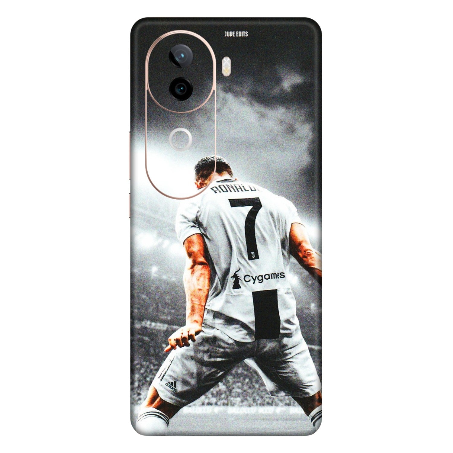VIVO Z/V/X/T/U/S Series Phone Skins (All Models) - Ronaldo CR7 Crazy - 3D Embossed Finish (L-44) Vivo V40E (5G)