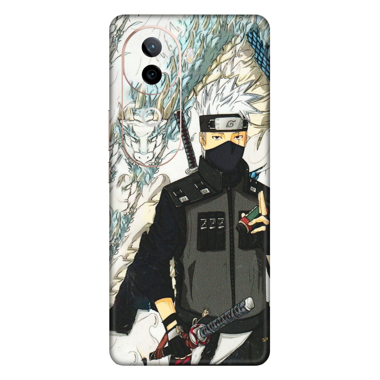 VIVO Z/V/X/T/U/S Series Phone Skins (All Models) - Kakashi Hatake Naruto Anime - 3D Embossed Finish (L-46) Vivo V40E (5G)