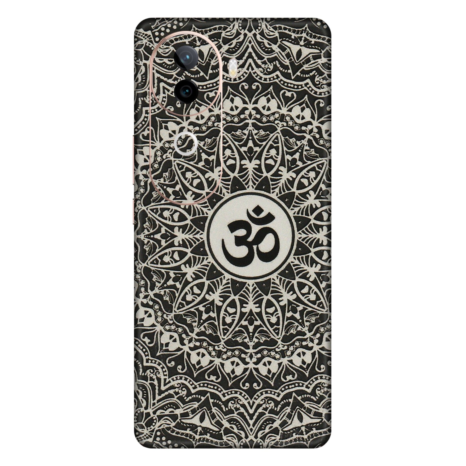 VIVO Z/V/X/T/U/S Series Phone Skins (All Models) - Aum Elegant Mandala - 3D Embossed Finish (L-62) Vivo V40E (5G)