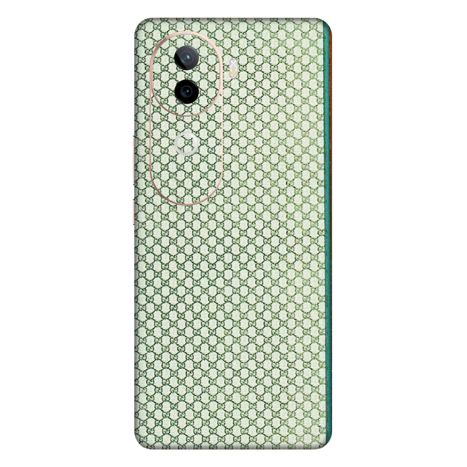 VIVO Z/V/X/T/U/S Series Phone Skins (All Models) - Gucci Fabric Pattern - 3D Embossed Finish (L-73) Vivo V40E (5G)