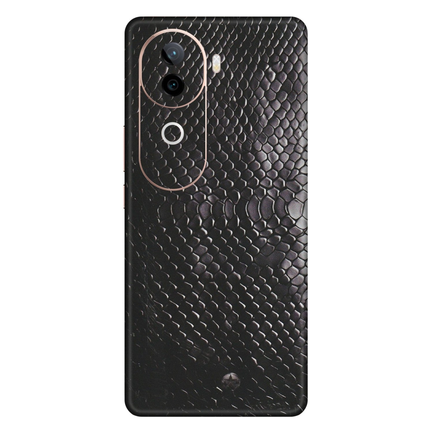 VIVO Z/V/X/T/U/S Series Phone Skins (All Models) - Black Snack Leather - Matte Finish (M-147) Vivo V40E (5G)