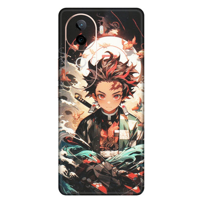 VIVO Z/V/X/T/U/S Series Phone Skins (All Models) - Tanjiro Demon Slayer Anime - Matte Finish (M-158) Vivo V40E (5G)