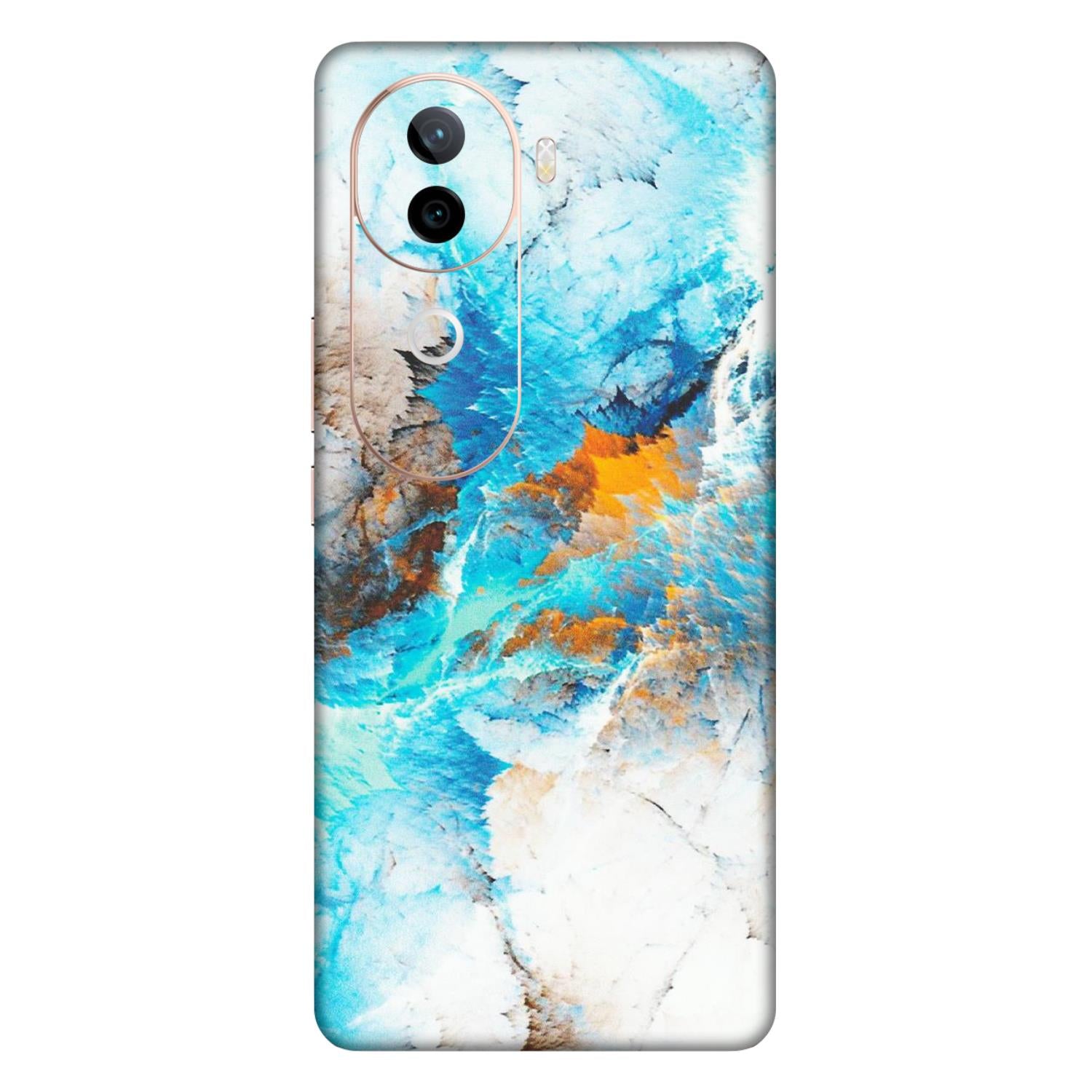 VIVO Z/V/X/T/U/S Series Phone Skins (All Models) - Blue Waves Abstract - Matte Finish (M-19) Vivo V40E (5G)