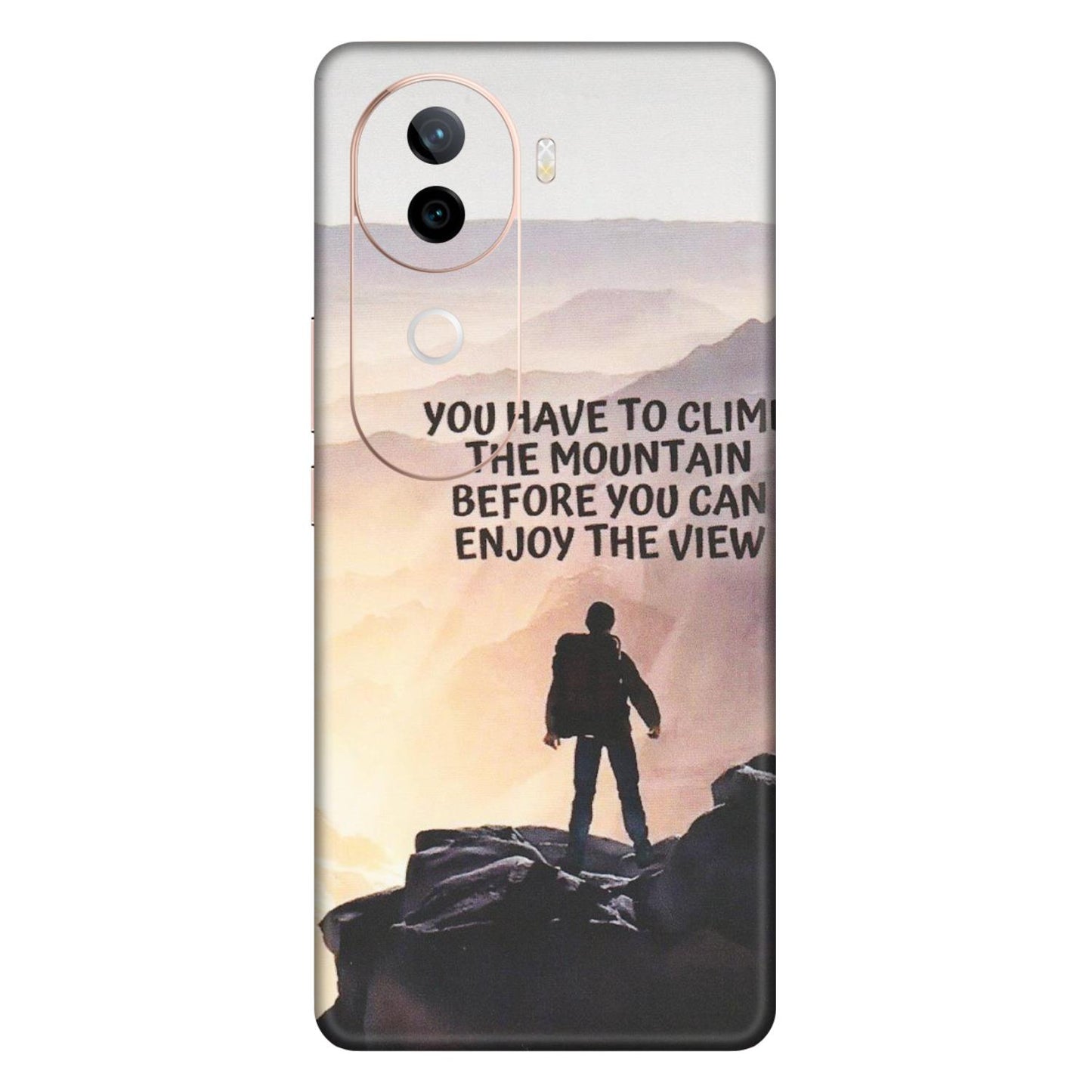 VIVO Z/V/X/T/U/S Series Phone Skins (All Models) - Motivational Hiking Mountain - Matte Finish (M-28) Vivo V40E (5G)
