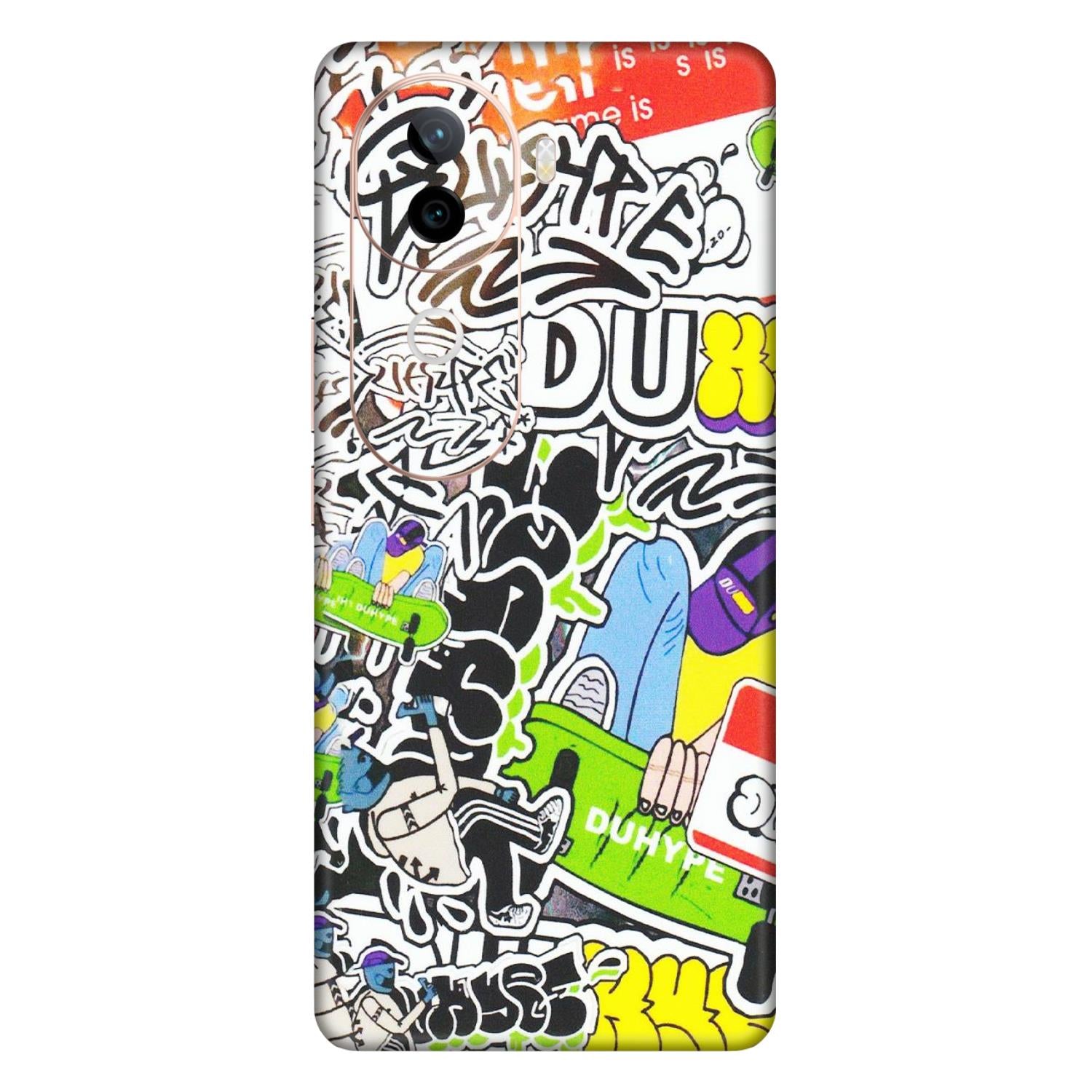 VIVO Z/V/X/T/U/S Series Phone Skins (All Models) - Dope Graffiti - Matte Finish (M-61) Vivo V40E (5G)