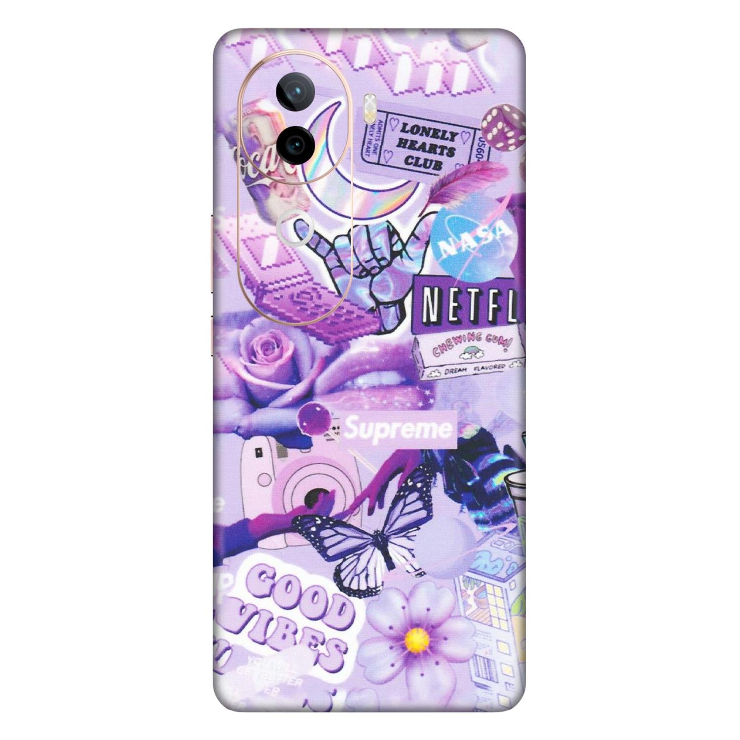 VIVO Z/V/X/T/U/S Series Phone Skins (All Models) - Supreme Purple Magic - Matte Finish (M-88) Vivo V40E (5G)