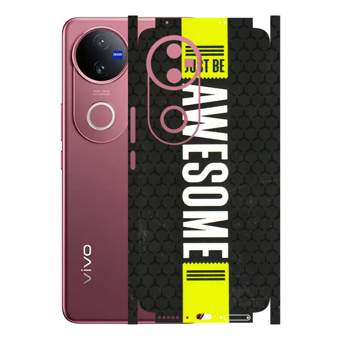 VIVO Z/V/X/T/U/S Series Phone Skins (All Models) - Just Be Awesome - 3D Embossed Finish (L-101) Vivo V50 5G