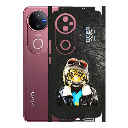 VIVO Z/V/X/T/U/S Series Phone Skins (All Models) - Rider Tiger - 3D Embossed Finish (L-113) Vivo V50 5G