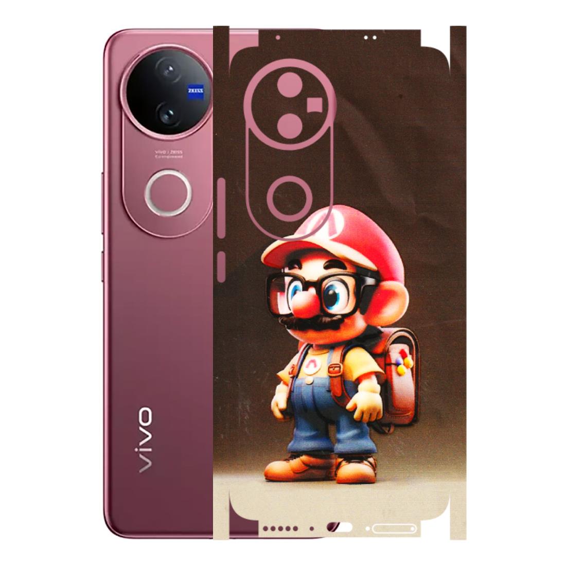 VIVO Z/V/X/T/U/S Series Phone Skins (All Models) - Little Mario - 3D Embossed Finish (L-119) Vivo V50 5G