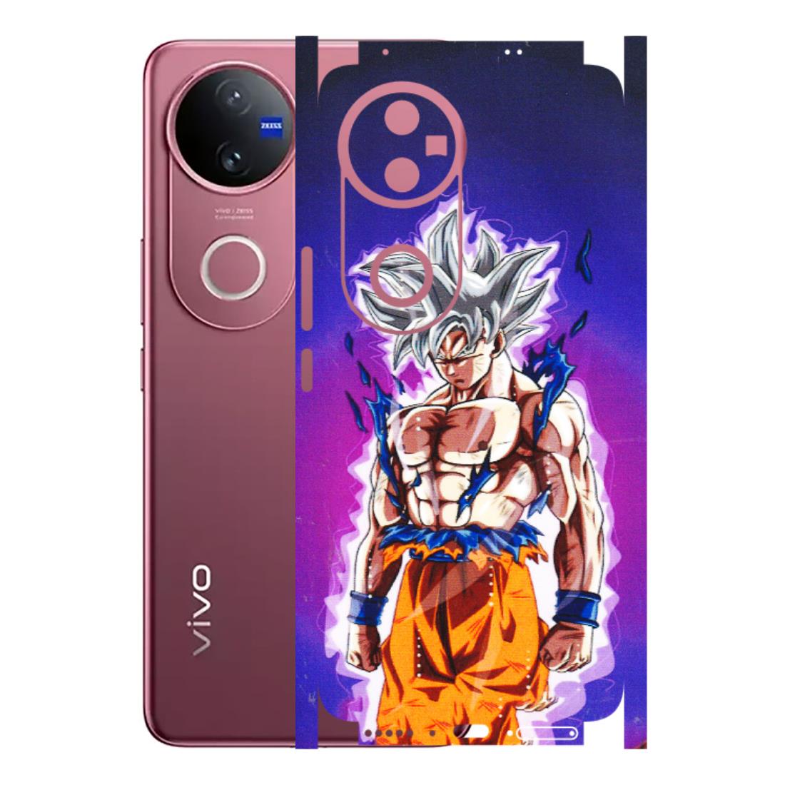 VIVO Z/V/X/T/U/S Series Phone Skins (All Models) - Goku Purple Anime - 3D Embossed Finish (L-147) Vivo V50 5G