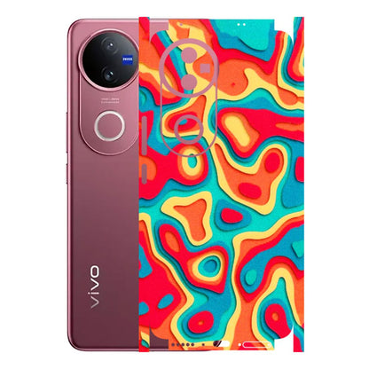 VIVO Z/V/X/T/U/S Series Phone Skins (All Models) - Abstract Swirl - 3D Embossed Finish (L-150) Vivo V50 5G