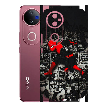 VIVO Z/V/X/T/U/S Series Phone Skins (All Models) - SpiderMan New - 3D Embossed Finish (L-162) Vivo V50 5G