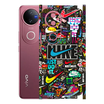 VIVO Z/V/X/T/U/S Series Phone Skins (All Models) - Just Do It Doodles - 3D Embossed Finish (L-166) Vivo V50 5G