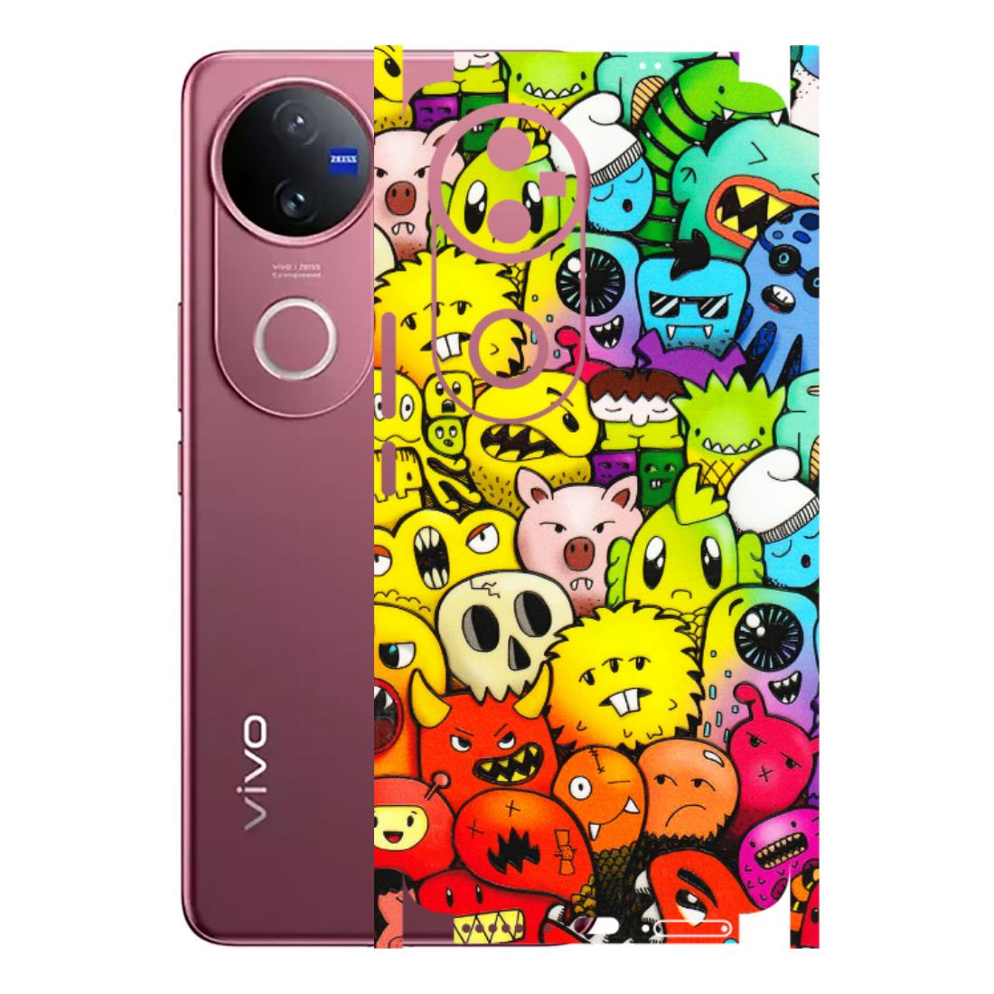 VIVO Z/V/X/T/U/S Series Phone Skins (All Models) - Angry Funkies - 3D Embossed Finish (L-169) Vivo V50 5G
