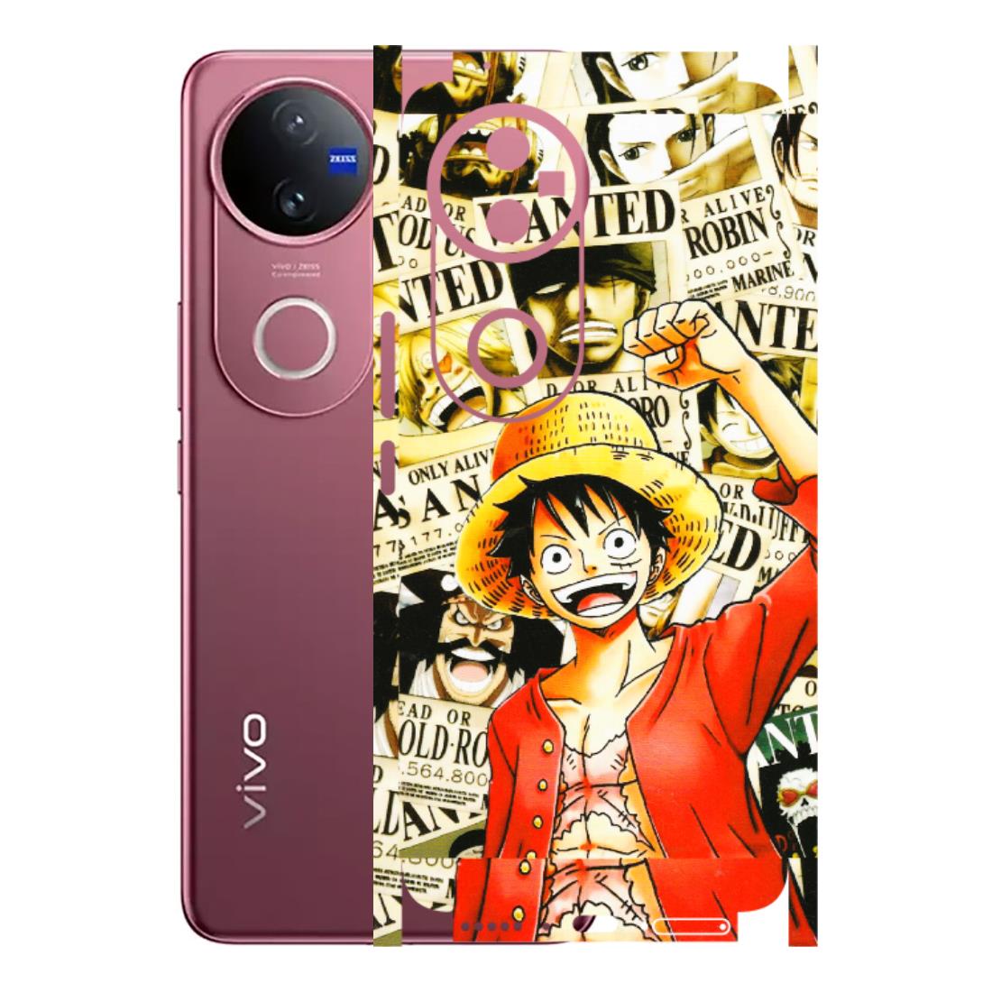 VIVO Z/V/X/T/U/S Series Phone Skins (All Models) - Luffy Anime - 3D Embossed Finish (L-177) Vivo V50 5G