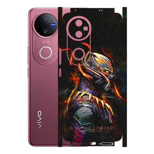 VIVO Z/V/X/T/U/S Series Phone Skins (All Models) - Black Panther - 3D Embossed Finish (L-190) Vivo V50 5G