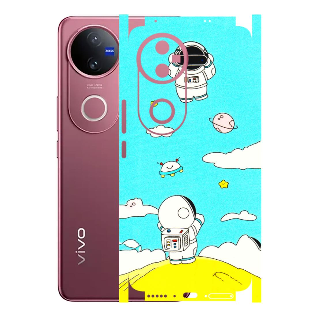 VIVO Z/V/X/T/U/S Series Phone Skins (All Models) - Blue Skies Astro Float - 3D Embossed Finish (L-230) Vivo V50 5G