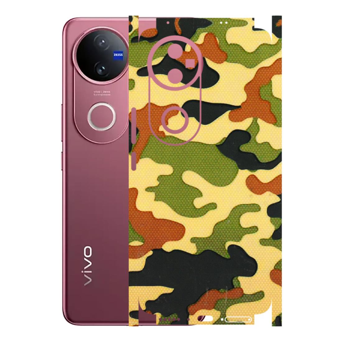 VIVO Z/V/X/T/U/S Series Phone Skins (All Models) - Indian Military - 3D Embossed Finish (L-234) Vivo V50 5G