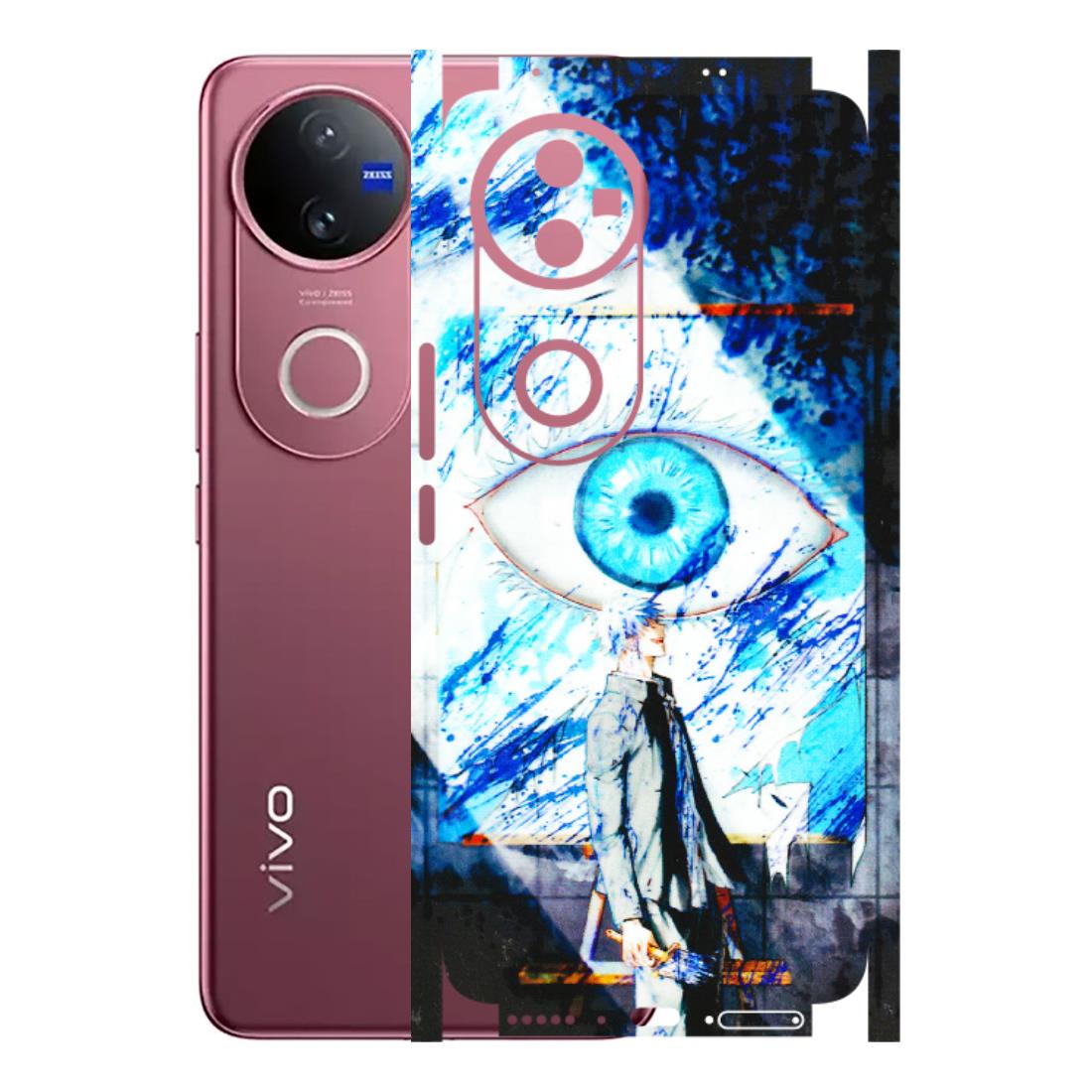 VIVO Z/V/X/T/U/S Series Phone Skins (All Models) - Gojo Satoru evil eye - 3D Embossed Finish (L-239) Vivo V50 5G