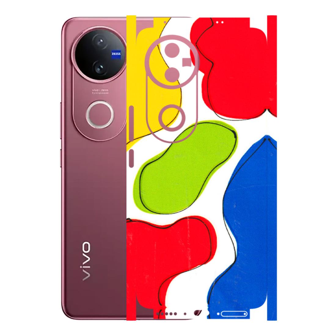 VIVO Z/V/X/T/U/S Series Phone Skins (All Models) - RGB Colour Paint - 3D Embossed Finish (L-284) Vivo V50 5G