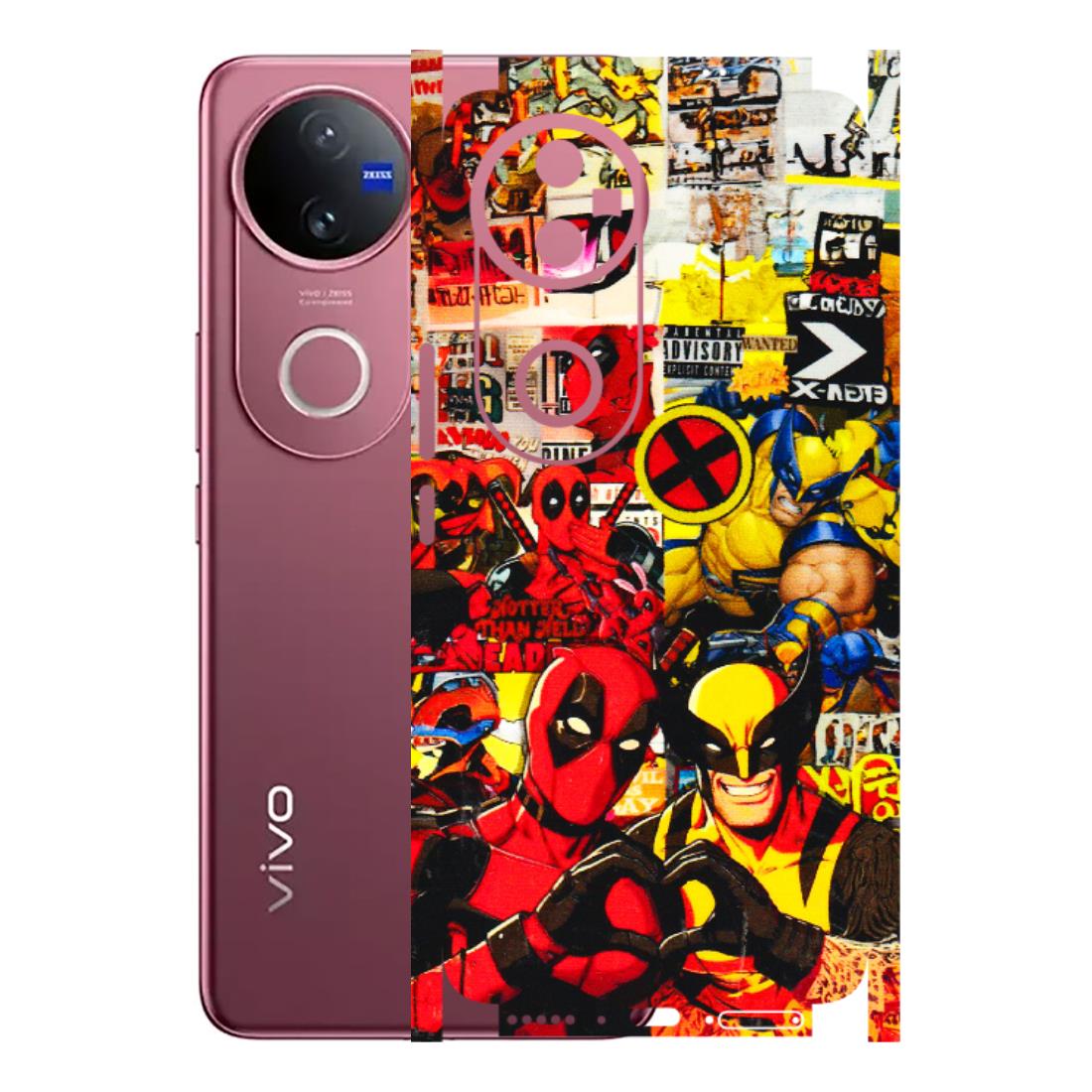 VIVO Z/V/X/T/U/S Series Phone Skins (All Models) - Spidy Wolverine - 3D Embossed Finish (L-310) Vivo V50 5G