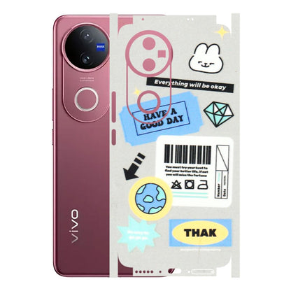 VIVO Z/V/X/T/U/S Series Phone Skins (All Models) - Will Be Okay Design - 3D Embossed Finish (L-316) Vivo V50 5G