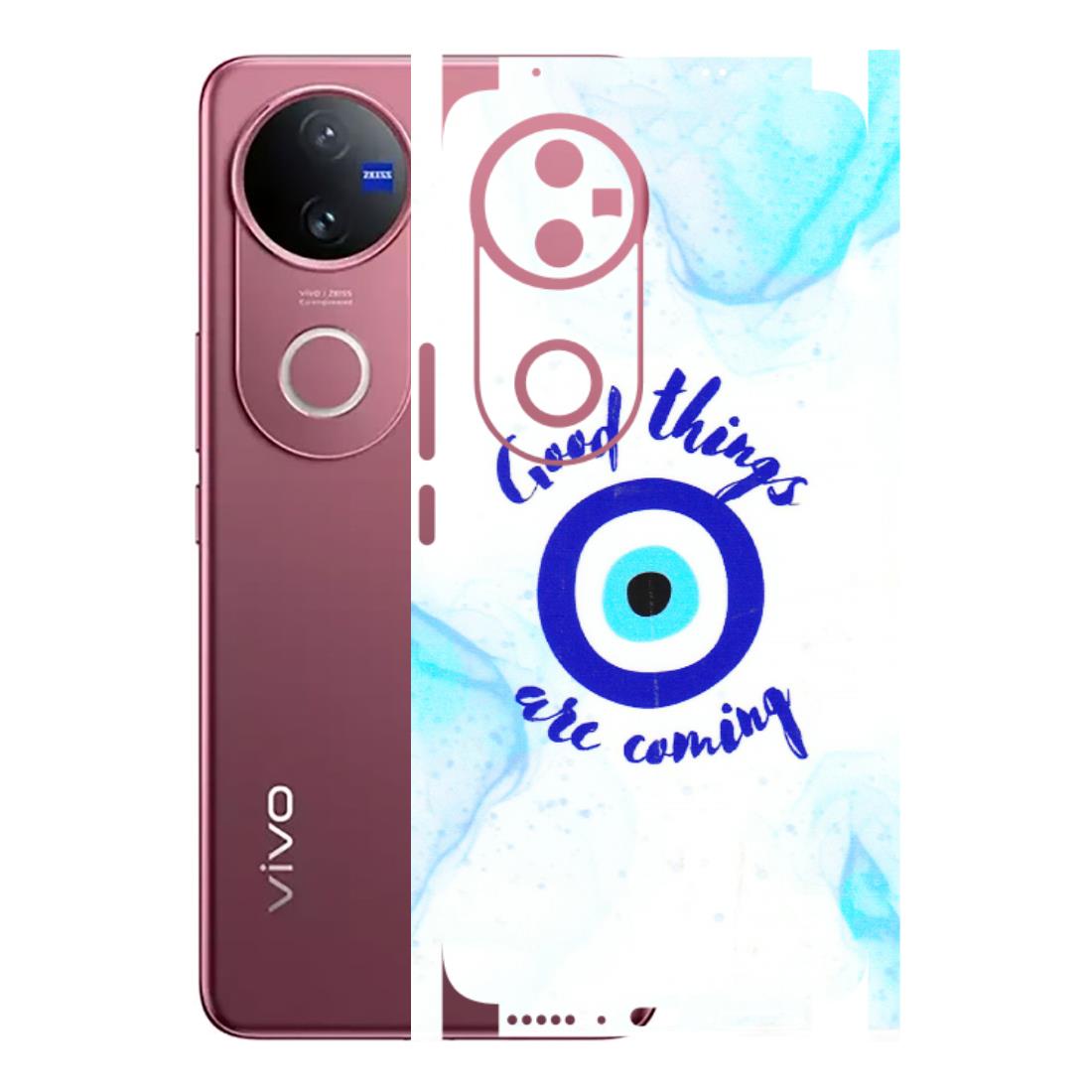VIVO Z/V/X/T/U/S Series Phone Skins (All Models) - Evil Eye Good Things Are Coming - 3D Embossed Finish (L-322) Vivo V50 5G