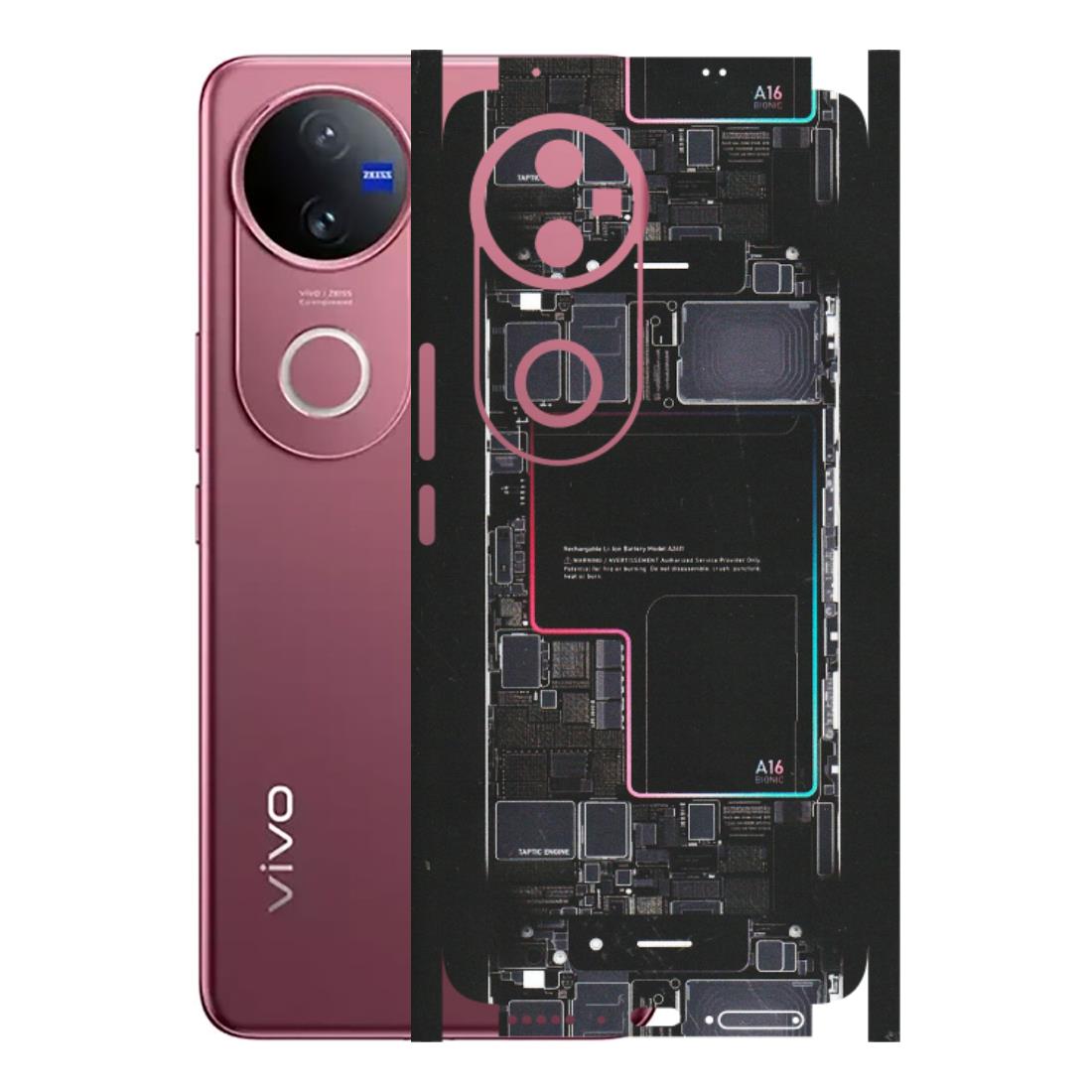 VIVO Z/V/X/T/U/S Series Phone Skins (All Models) - Motherboard Circuit Layout - Matte Finish (M-117) Vivo V50 5G
